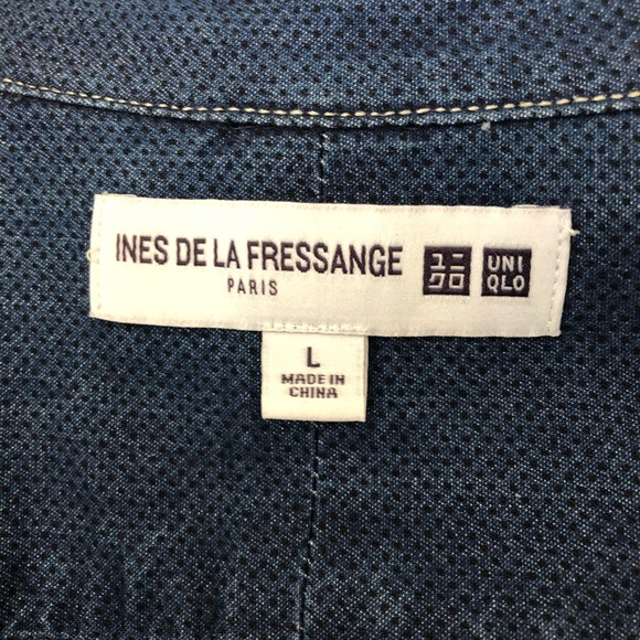 Uniqlo Denim Shirt with Floral Back - Picture 5 of 6